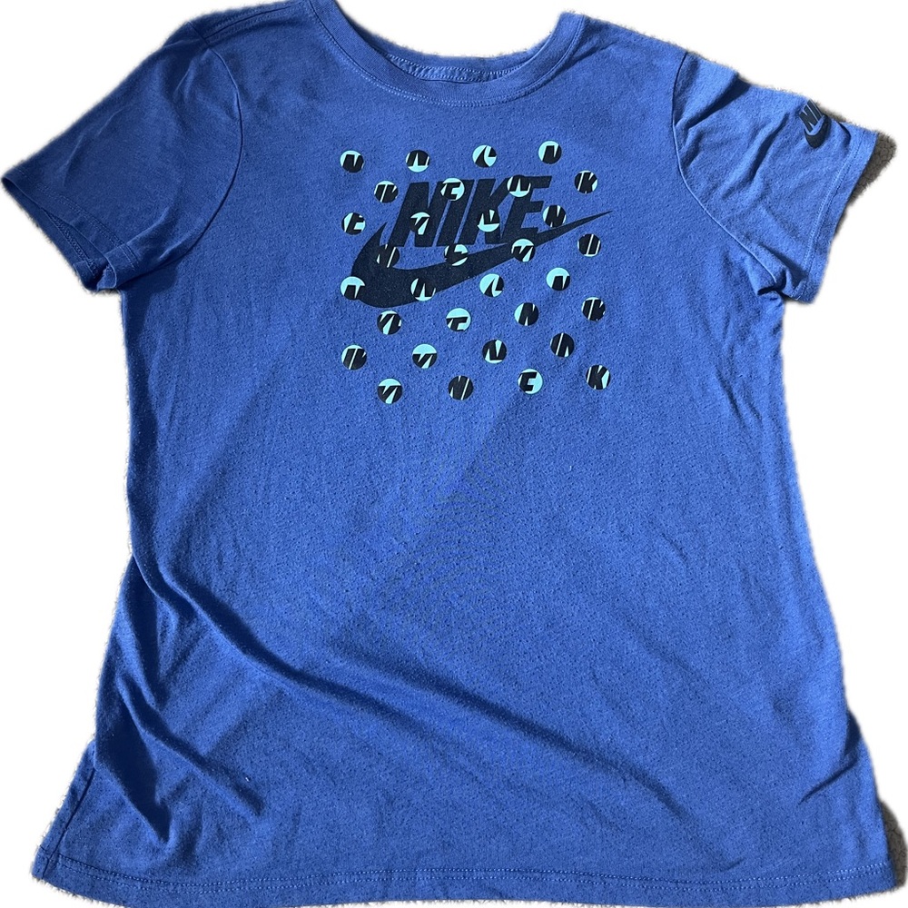 Girls Nike Blue Graphic T-Shirt